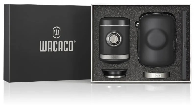 Espressor portabil Wacaco Picopresso, 80 ml, 18 bar, Fara incarcare sau baterii, Portafiltru deschis, Negru