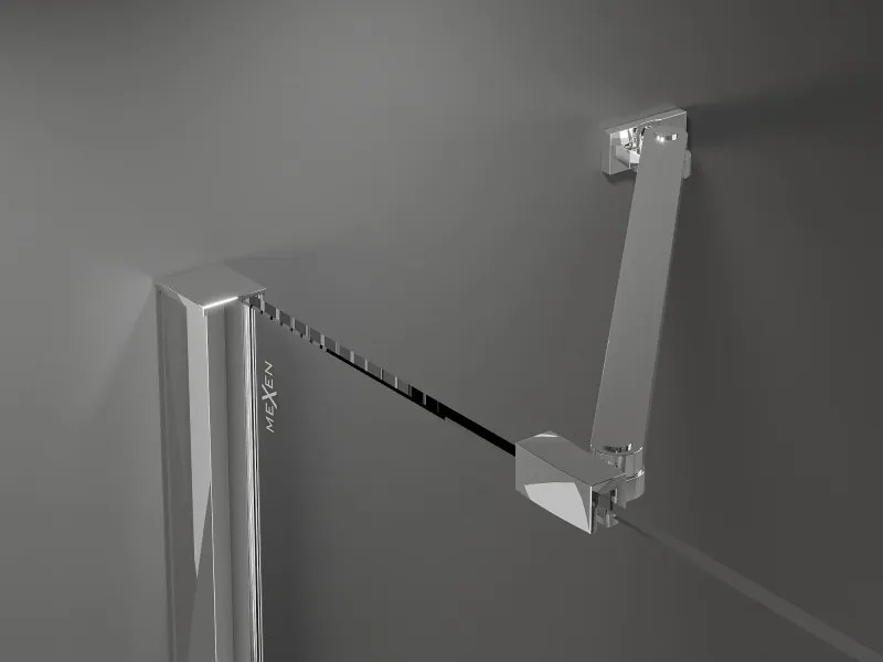 Mexen Velar Duo cabină de duș glisantă 90 x 80 cm, transparent, crom - 871-090-080-02-01