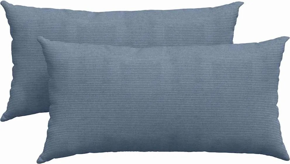 vidaXL Perne pentru canapea 2 pcs albastru 80 x 40 cm