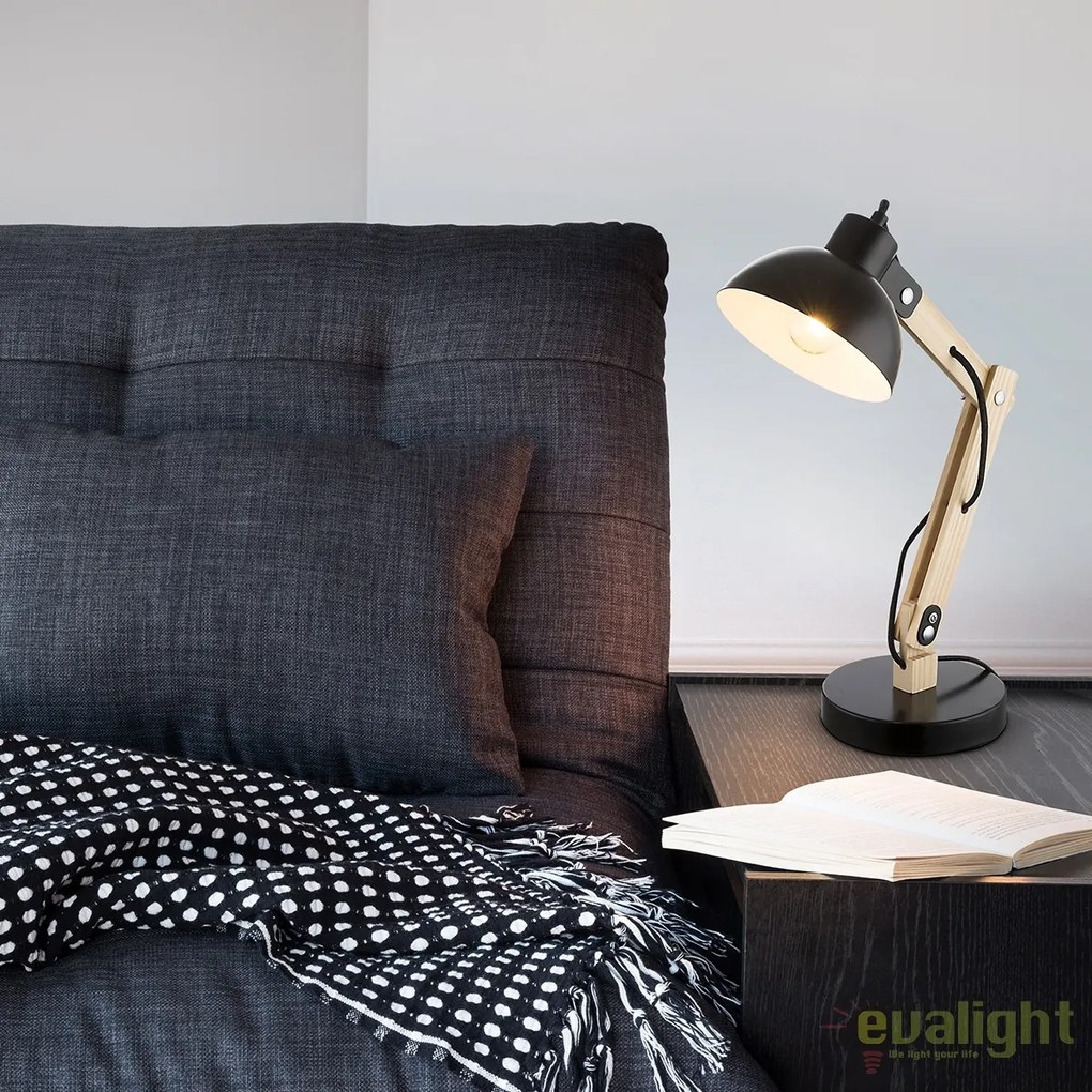 Veioza / Lampa de masa moderna Tongariro negru 21504 GL