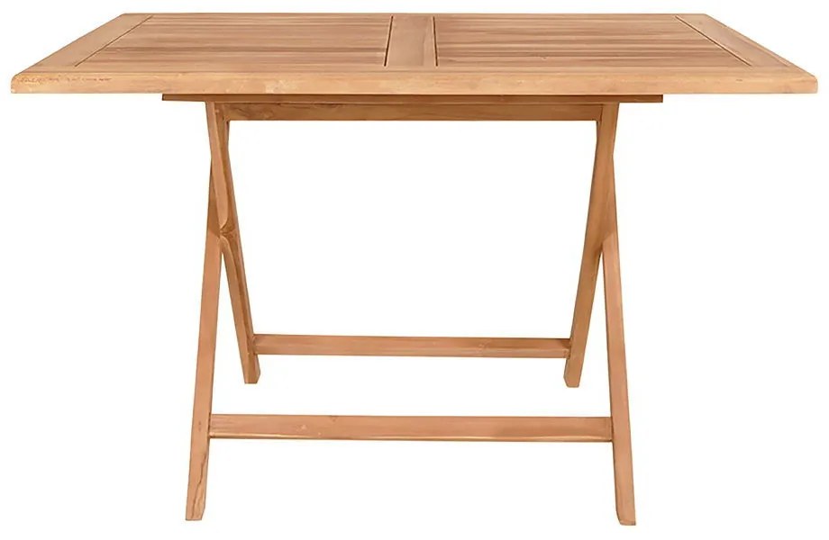 Masă de grădină Oviedo, tec, natural 120x80x75 cm