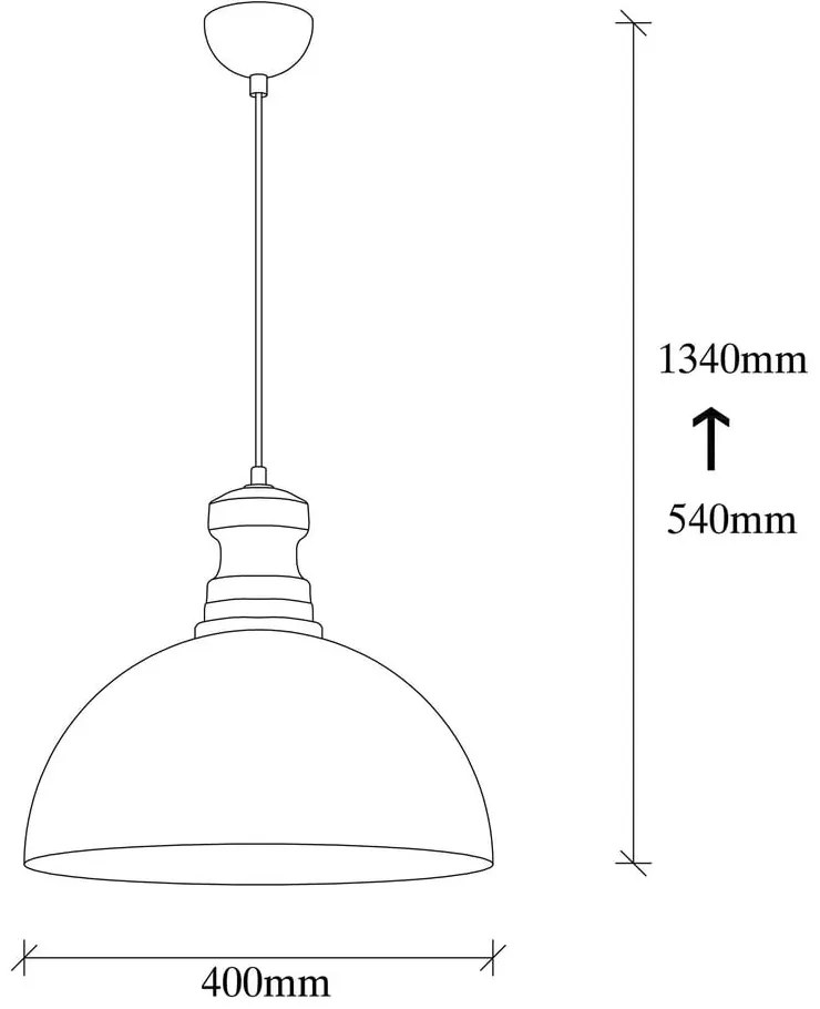 Lustră aurie cu abajur din metal ø 40 cm Vamp – Opviq lights