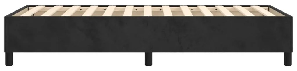 Cadru de pat box spring, negru, 80x200 cm, catifea Negru, 35 cm, 80 x 200 cm