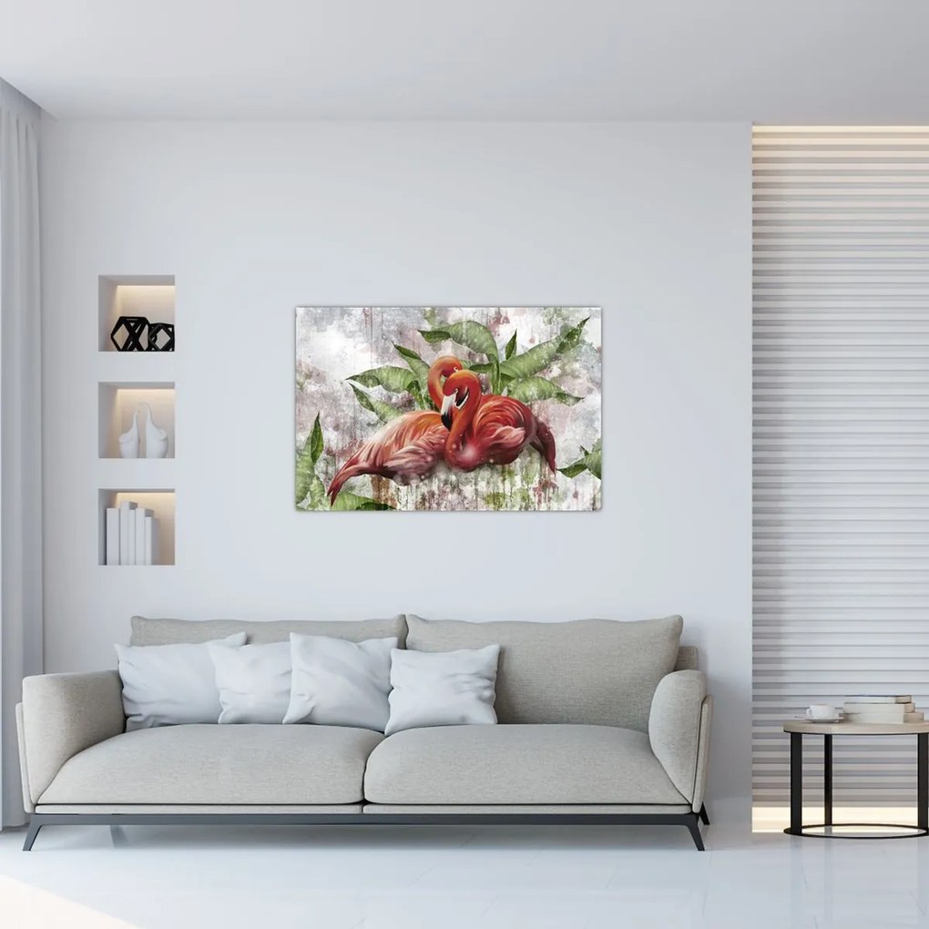 Tablou - Flamingo (90x60 cm)