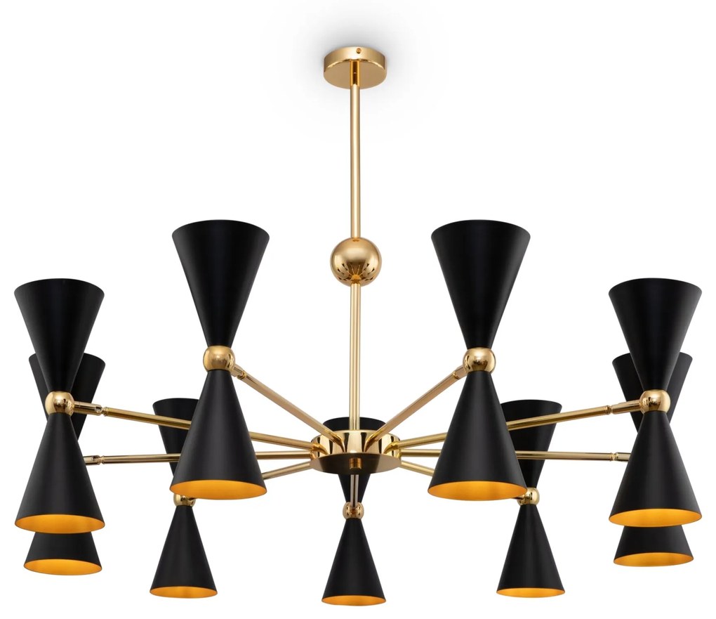 Candelabru Vesper Maytoni E14, Negru | Auriu, MOD108PL-18GB, Germania