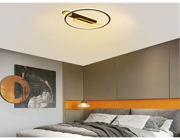 Plafonieră LED dimabilă LED/60W/230V 3000-6500K negru + telecomandă