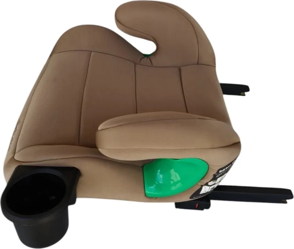 Inaltator auto XXL cu ISOFIX si suport pahar NOVOKIDS Splend'or Edition HF-02, R129 i-Size, 125-150 cm, Crem Bej