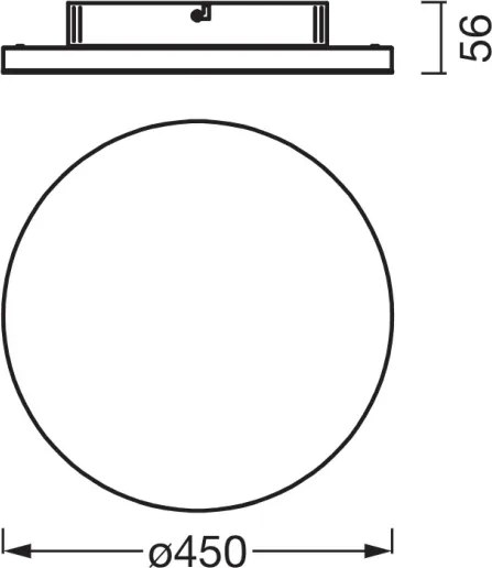 Osram Panou LED aplicat PLANON, 28 W, 230 V, 3000 K, Ø 45 cm, alb
