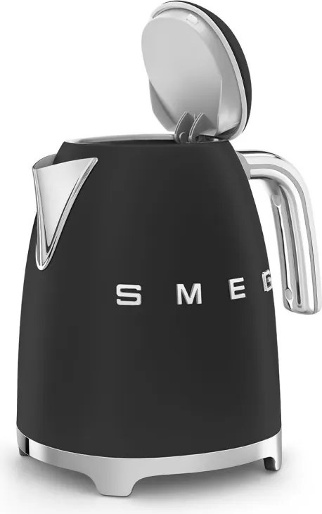 Cana electrica SMEG KLF03BLMEU, 2400 W, 1,7 l, Baza rotativa la 360°, Finisaj mat, Negru