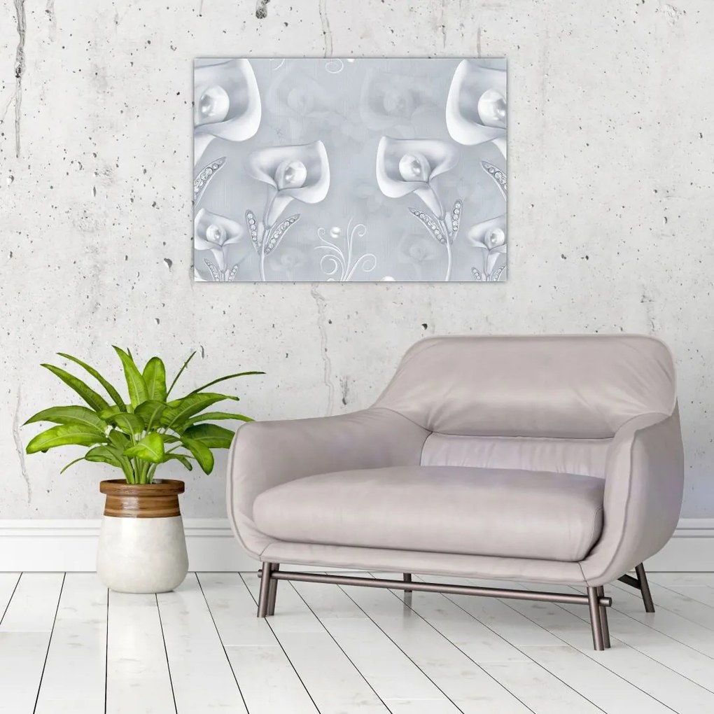 Tablou - Flori de perle (70x50 cm)