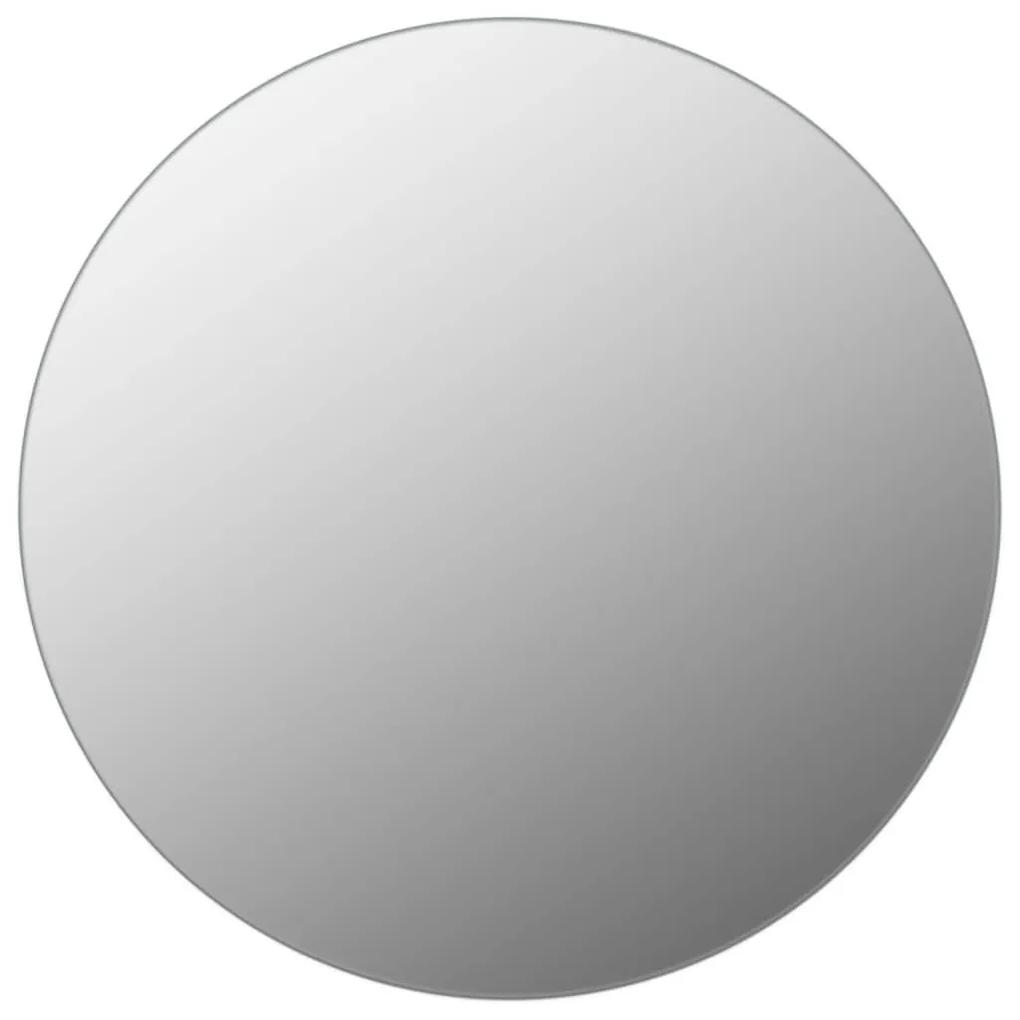 Oglinda de perete baie, vidaXL, 70 cm, Argintiu