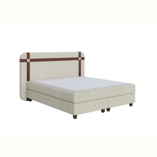 Pat tapitat boxspring 180 x 200 cm cappuccino Kros