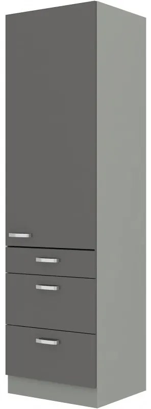 Dulap de bucătărie pentru alimente Gonir 60 DKS 210 3S 1F (gri + gri). 1032723