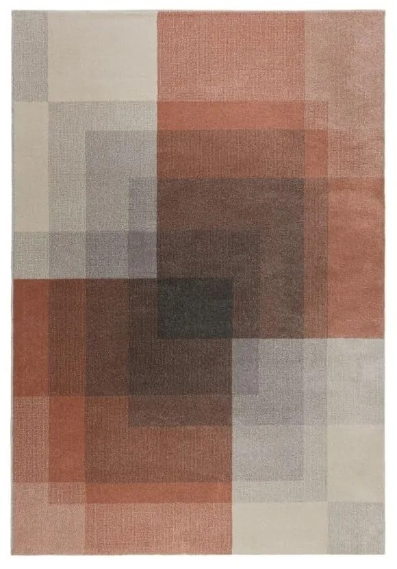 Covor Flair Rugs Plaza, 120 x 170 cm, gri - roz