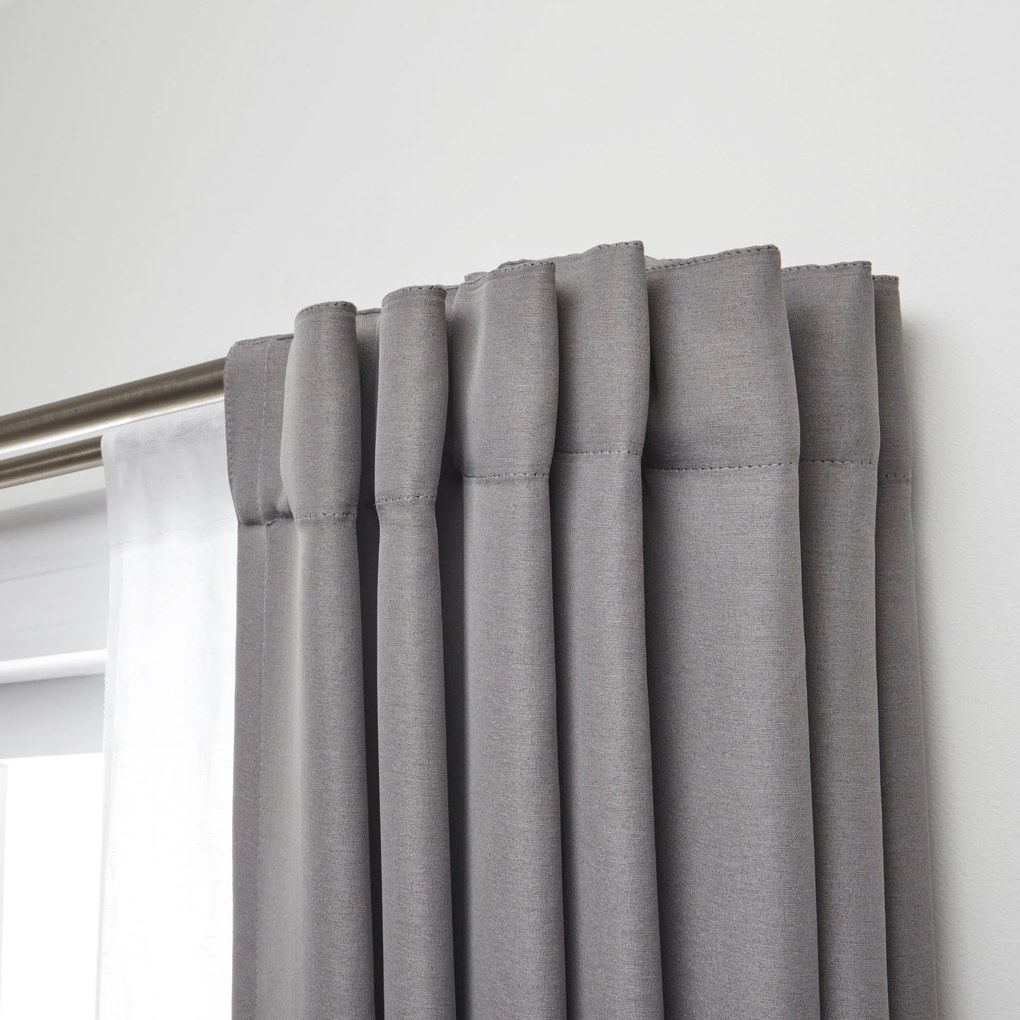 Galerie dubla extensibila perdea/draperie TWILIGHT - Nichel Mat 121.9-233.5 cm