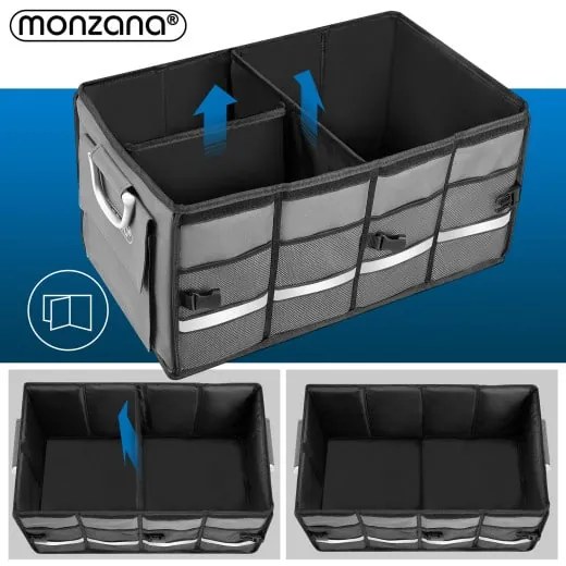 Deuba Organizator valiza gri - 60x35x30cm