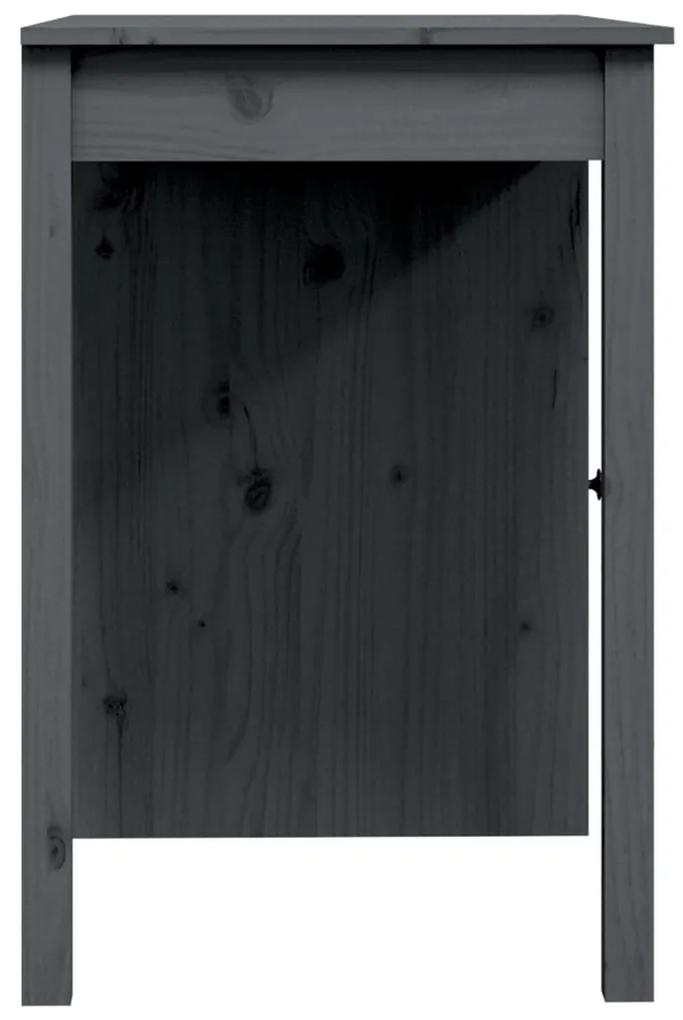 Birou, gri, 100x50x75 cm, lemn masiv de pin Gri