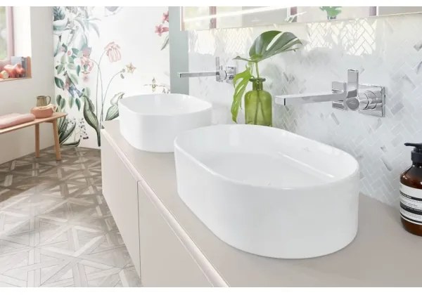 Villeroy & Boch 4A195601 - Lavoar pentru montaj pe blat COLLARO, 56 x 36 cm, ceramică/alb