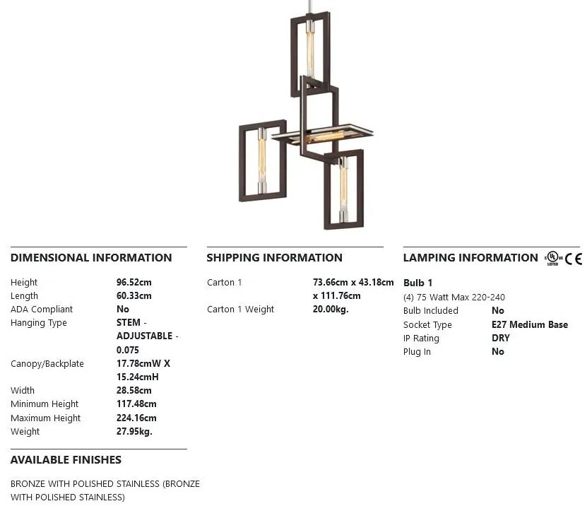 Lustra suspendata LUX, design modern, ENIGMA cu 4 surse de lumina