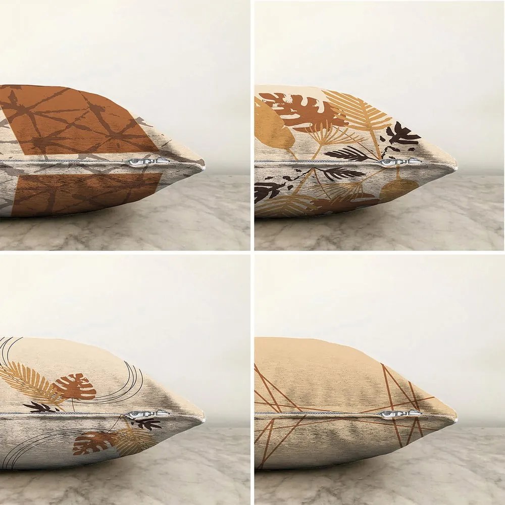 Set 4 fețe de pernă Minimalist Cushion Covers Neutral, 55 x 55 cm