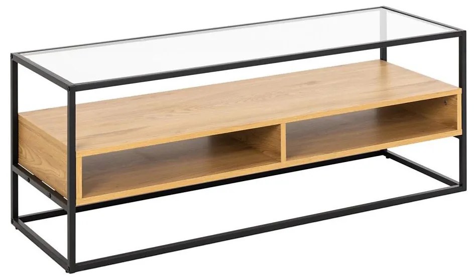 Comodă TV ZEIN, stejar/negru