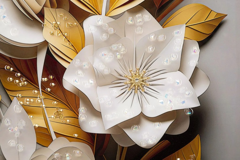 Mauro Ferretti Patrat De Perete Cu Cadru Flora M 42X3,5X62 | Aosom Romania