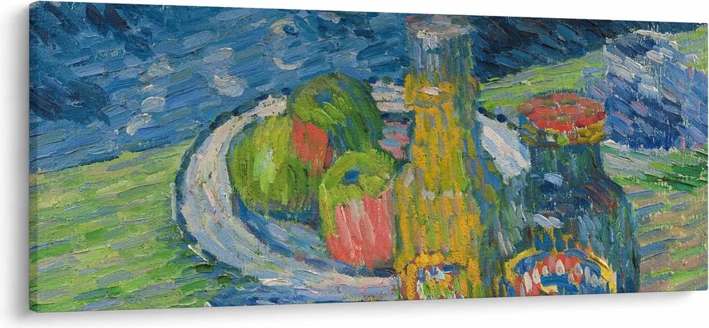 Tablou - Alexej von Jawlensky, Still Life with Bottles and Fruit, reproducere (120x50 cm)
