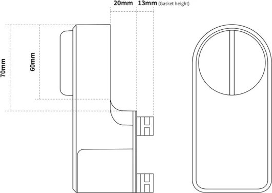 Immax NEO 07815L - Încuietoare inteligentă pentru ușă cu tastatură, alimentare 4xAA + 2xAA