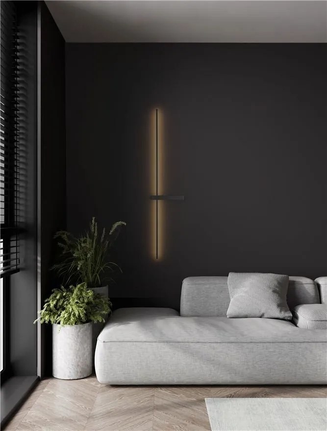 Aplica ambientala LED CCT DANESSA negru 103cm