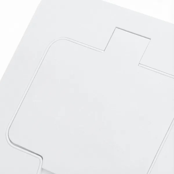 Brilagi - Priză încastrată pentru bucătărie INBOX IP55 albă dreptunghiulară