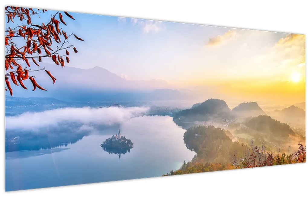 Tablou - Lacul Bled (120x50 cm)