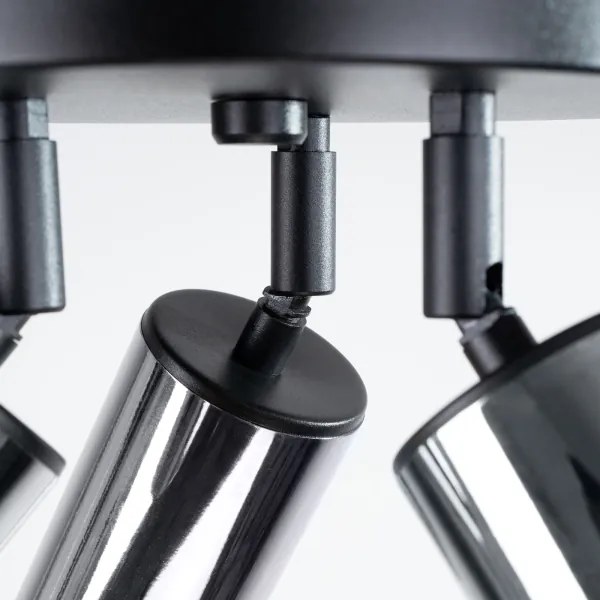 Spot Sollux SL.1369 WINX 3xGU10/10W/230V negru/crom