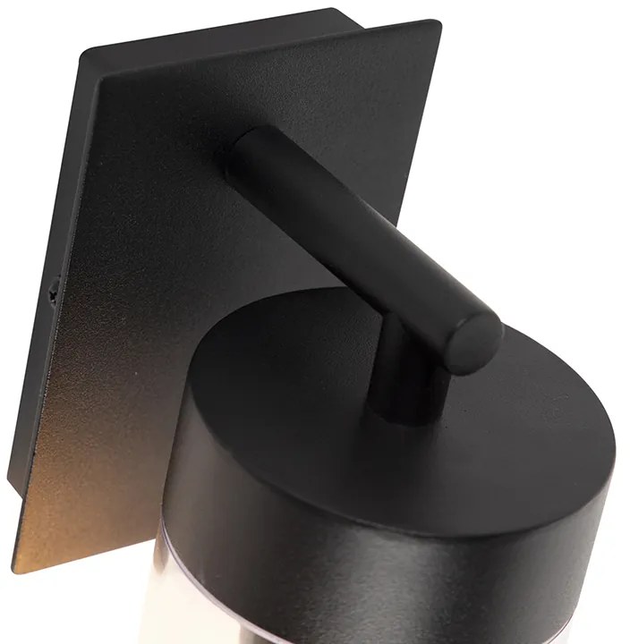 Lampă de perete exterioară modernă inteligentă neagră inclusiv wifi ST64 - Rullo
