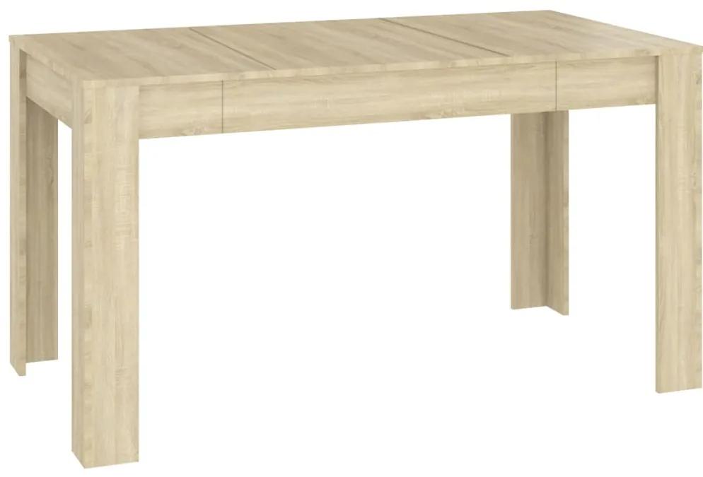 804205 vidaXL Masă de sufragerie stejar Sonoma 140x74,5x76 cm lemn prelucrat