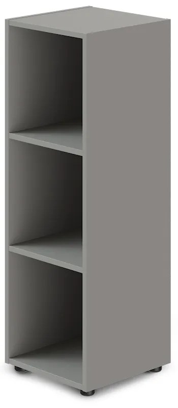 Dulap mediu îngust TopOffice Premium 39,9 x 40,4 x 119,5 cm, gri
