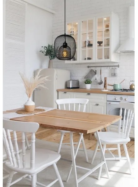 Lustră pe cablu JERREL 1xE27/40W/230V neagră Lucide 78396/01/30