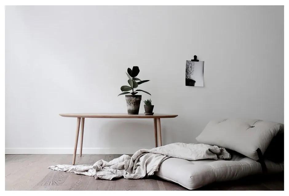 Saltea futon gri/bej 70x200 cm Wrap Linen Beige/Dark Grey – Karup Design