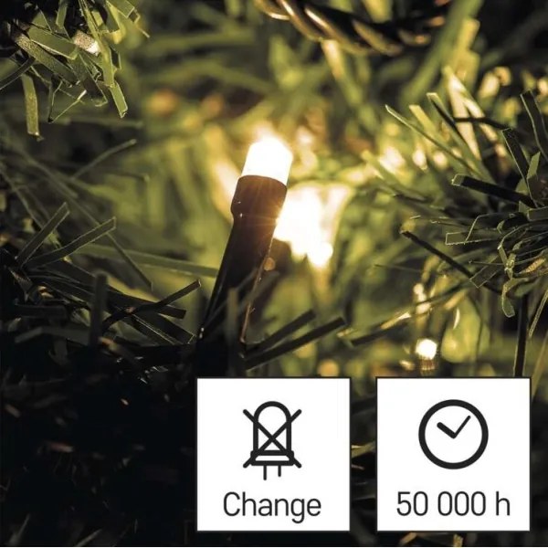 LED instalație de Crăciun pentru exterior 180xLED/23m IP44 alb cald