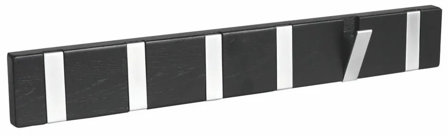 Cuier de perete negru din lemn de stejar Confetti – Rowico