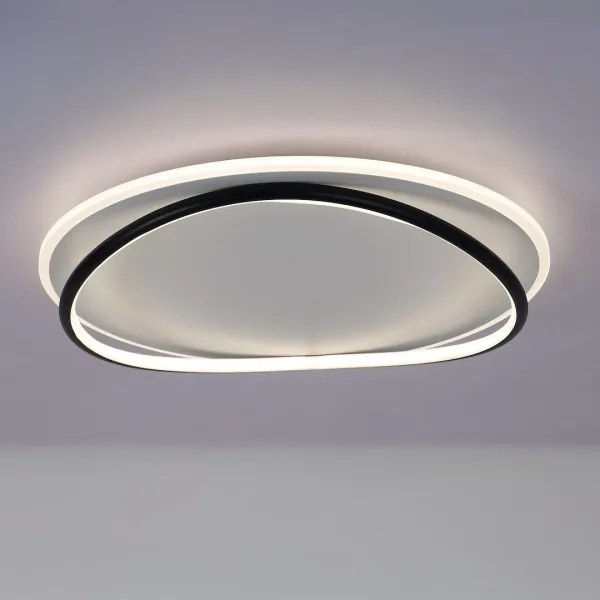 Plafonieră LED HALO, 38W, 230V, Ø 50 cm, negru