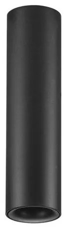 Spot aplicat LED design tehnic LUISA negru, H-15cm