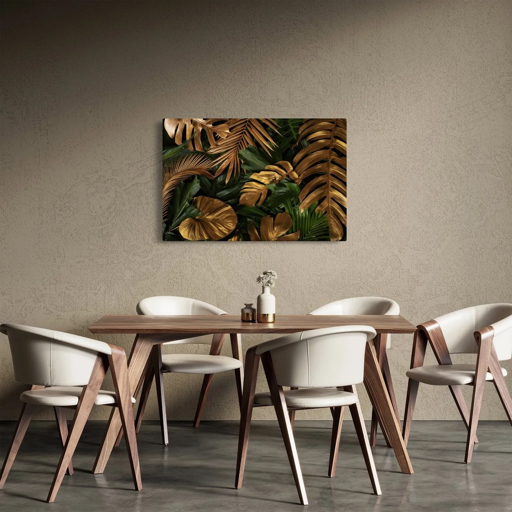 Tablou - Frunze aurii (90x60 cm)
