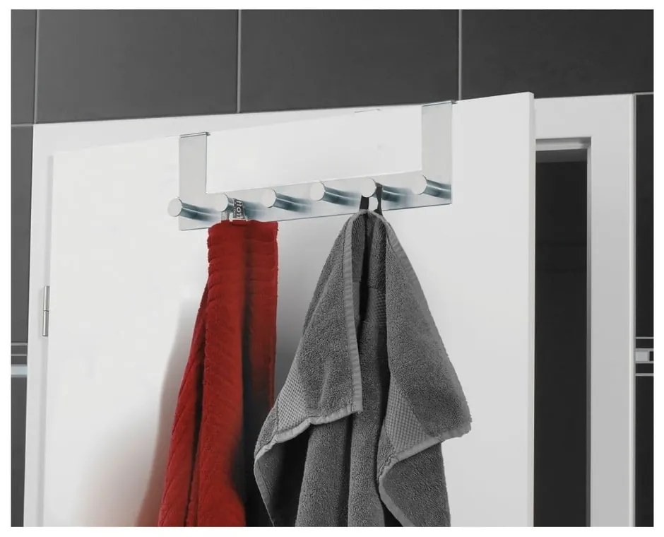 Cuier de ușă argintiu din metal 39 cm Celano – Wenko