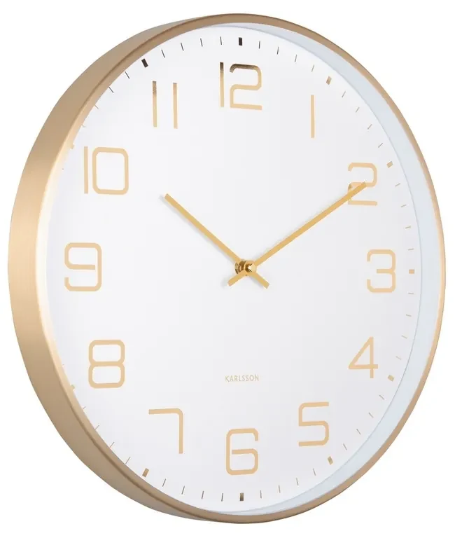 Karlsson 5973WH ceas de perete design alb,diametru 40 cm