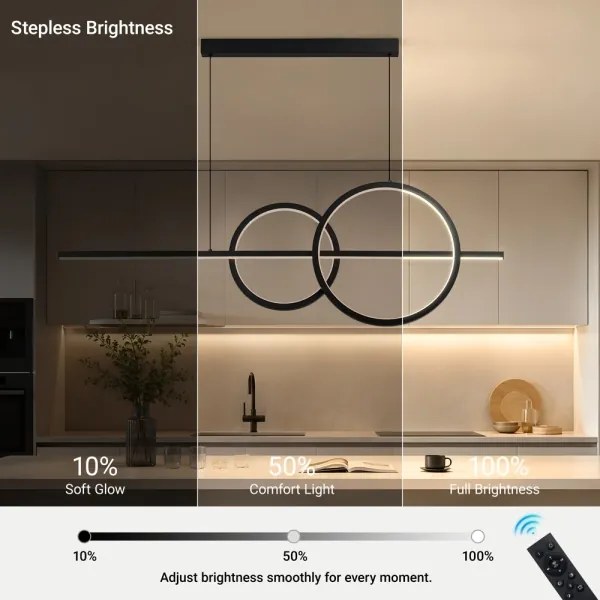 BRILAGI - Lustră LED reglabilă pe cablu SIGNATURE LED/53W/230V 120 cm neagră + telecomandă