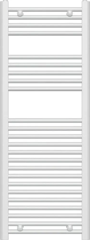 Novaservis - Radiator de baie tip scară 490W/230V 120x45 cm alb drept