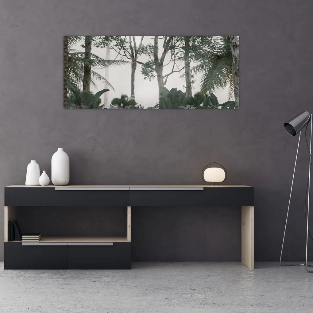 Tablou - Jungla în ceața dimineții (120x50 cm)