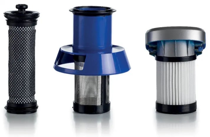 Aspirator vertical Ariete SCOPA 2722/00, 120W, 1 L, 2 viteze, Perie motorizata cu LED, Indicator baterie, Albastru
