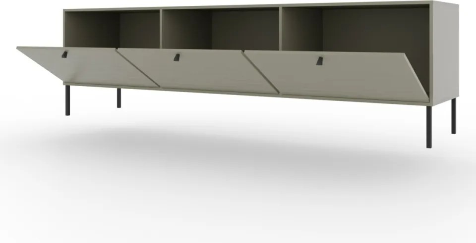 Comodă TV, 180x41x50 cm, Tili, ADRK Furniture (Culoare: Bej nisipos / Bej nisipos)