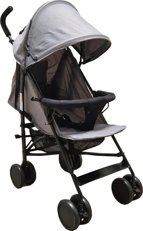 Carucior sport tip umbrela Baby Care™ PRO 818B, Spatar reglabil in 7 trepte, Pozitie somn, Amortizoare, Frana picior, Pliabil, Gri
